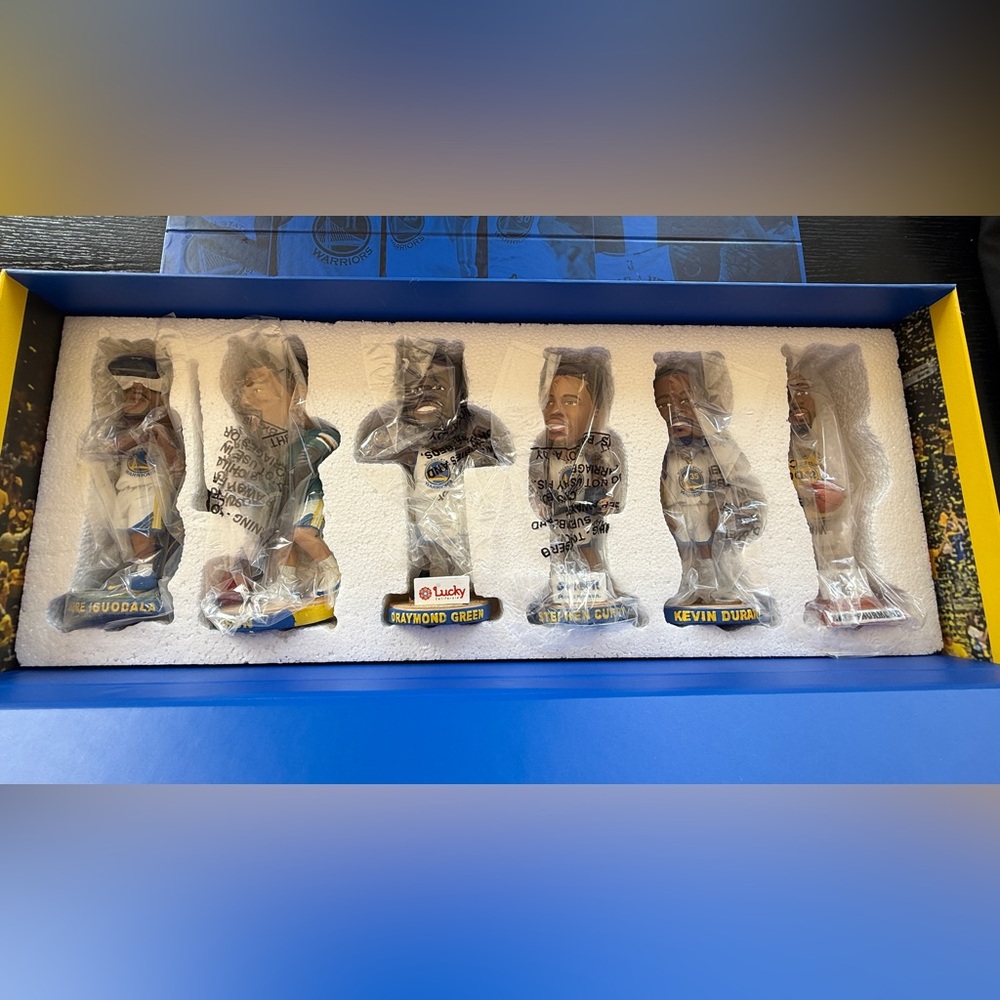 GOLDEN STATE WARRIORS 2016-2017 BOBBLEHEAD SET, New in Box